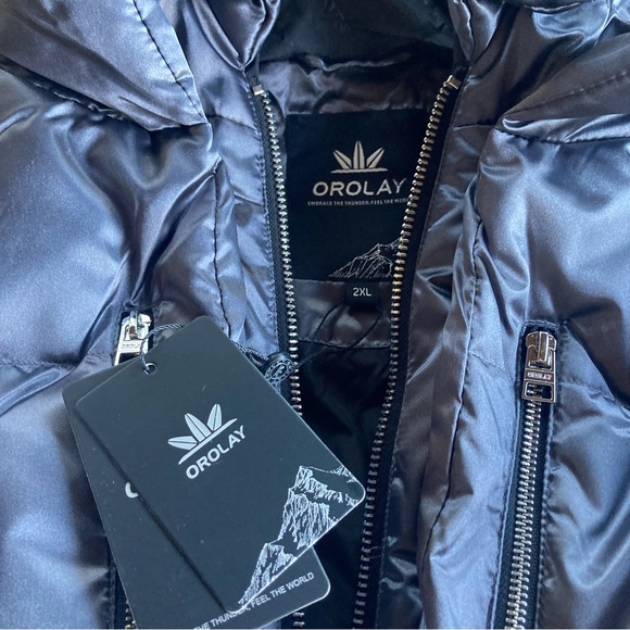 Orolay Thickened Metallic Silver Puffer Jacket - Picture 5 of 11